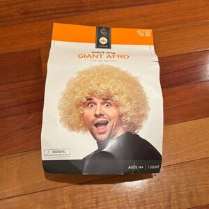 Blonde Giant Afro Wig. NWT.